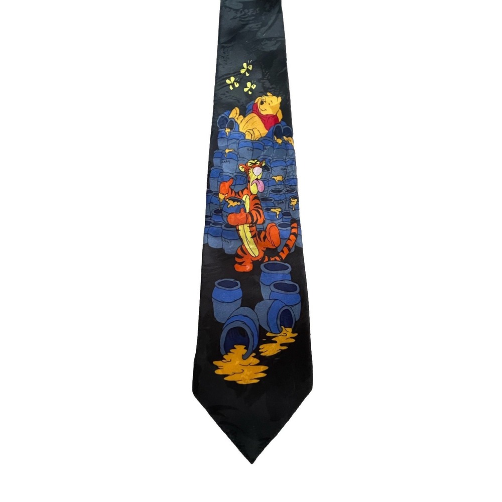 Winnie The Pooh And Tigger Tie Men's Necktie Disney Honey Funny Cute